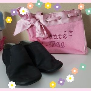Jazz shoes + dance bag bundle